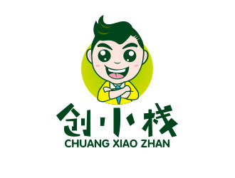 向正軍的創(chuàng)小棧保健品動物卡通熊logo設(shè)計(jì)logo設(shè)計(jì)