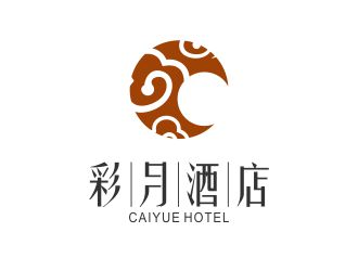 韓懂的彩月酒店祥云logologo設(shè)計(jì)