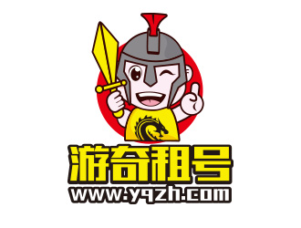 向正軍的游奇租號游戲卡通吉祥物logo設(shè)計