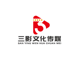 周金進(jìn)的青島三影文化傳媒有限公司logo設(shè)計