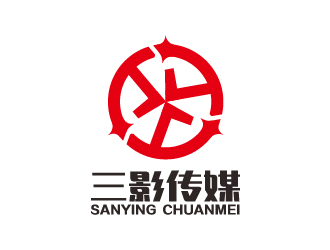 葉美寶的青島三影文化傳媒有限公司logo設(shè)計