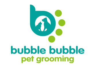 鐘炬的bubble bubble pet groominglogo設(shè)計(jì)