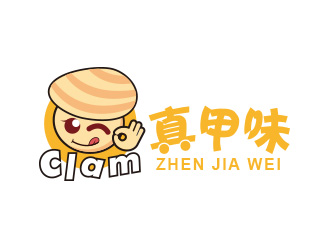 黃安悅的真甲味可愛食品LOGOlogo設(shè)計