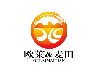 張俊的歐萊&麥田烘培店logologo設計