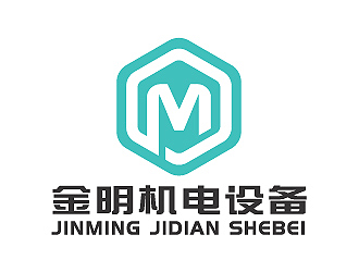 彭波的周口金明機(jī)電設(shè)備logo設(shè)計