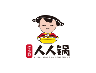 孫金澤的傳小郭火鍋人物logo設(shè)計