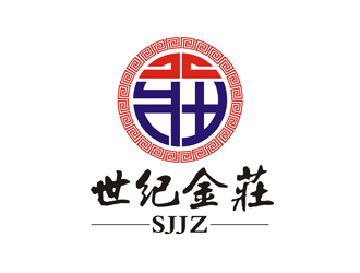 譚家強的世紀(jì)金莊白酒品牌LOGO設(shè)計logo設(shè)計