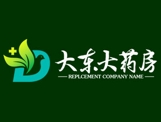 鐘炬的南通大東大藥房有限公司logo設計