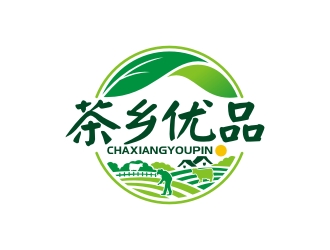 曾翼的茶鄉(xiāng)優(yōu)品農(nóng)產(chǎn)品logo設計