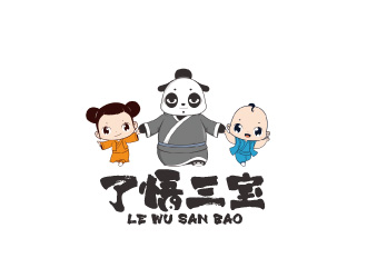 周金進(jìn)的了悟三寶卡通商標(biāo)設(shè)計(jì)logo設(shè)計(jì)