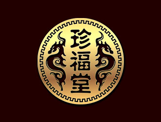 鐘炬的珍福堂電視欄目標(biāo)志logo設(shè)計