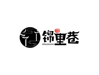 陳國偉的錦里巷小吃餐飲Logologo設(shè)計(jì)