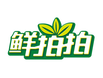 鐘炬的鮮拍拍生鮮網(wǎng)購平臺標志logo設(shè)計