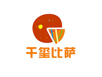 盛銘的千璽比薩logo設(shè)計