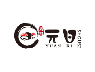 朱紅娟的元日餐飲壽司店鋪LOGO設計logo設計