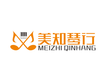 趙鵬的美知琴行樂器教育logologo設(shè)計(jì)