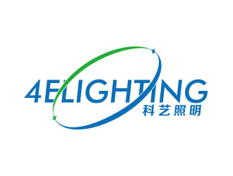 朱紅娟的4elighting/科藝照明logo設(shè)計