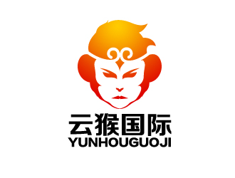 余亮亮的云猴國(guó)際貿(mào)易祥云美猴王logologo設(shè)計(jì)