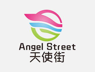 向正軍的天使街日用綜合店鋪LOGOlogo設計