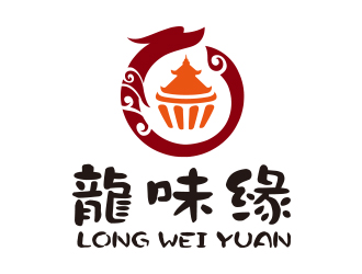 向正軍的龍味緣特色食品商標(biāo)logo設(shè)計