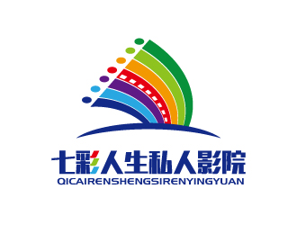 張俊的七彩人生私人影院logo設計