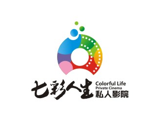 曾翼的七彩人生私人影院logo設計