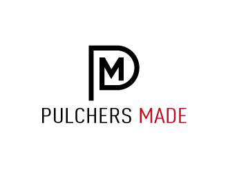 張俊的Pulchers Made英文線條日用品品牌logologo設(shè)計