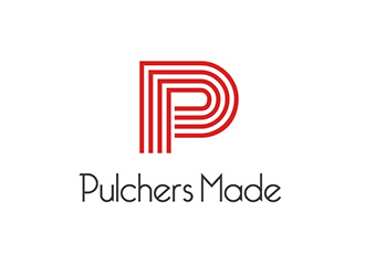 吳曉偉的Pulchers Made英文線條日用品品牌logologo設計