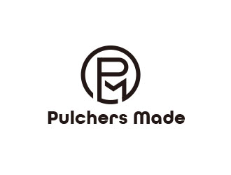 朱紅娟的Pulchers Made英文線條日用品品牌logologo設(shè)計(jì)