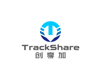 周金進的TrackShare創(chuàng)享加車載定位產(chǎn)品商標logo設計