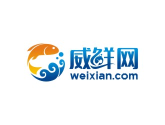 曾翼的威鮮網(wǎng)生鮮類網(wǎng)站logologo設(shè)計