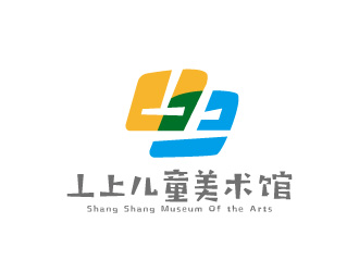 周金進(jìn)的線條行動(dòng)物品牌logo－丄上兒童美術(shù)館logo設(shè)計(jì)