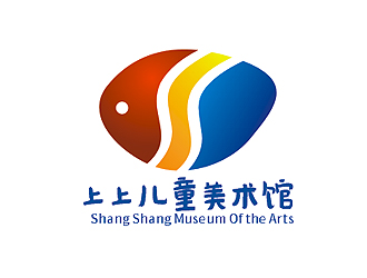 盛銘的線條行動(dòng)物品牌logo－丄上兒童美術(shù)館logo設(shè)計(jì)