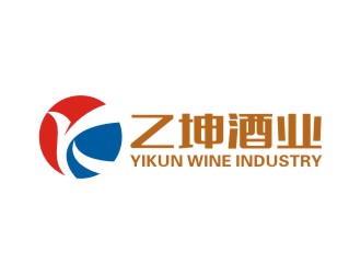 曾翼的乙坤酒業(yè)紅酒葡萄酒logo設(shè)計(jì)