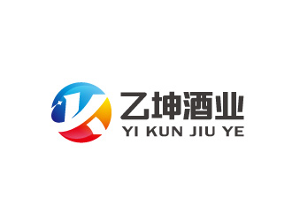 周金進的乙坤酒業(yè)紅酒葡萄酒logo設(shè)計