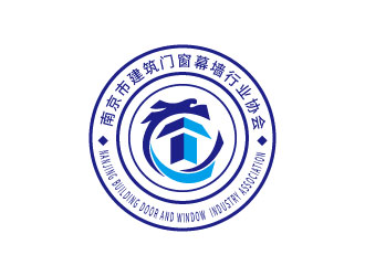 連杰的南京市建筑門窗幕墻行業(yè)協(xié)會(huì)logo設(shè)計(jì)