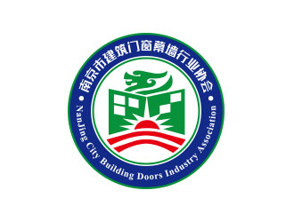 向正軍的南京市建筑門窗幕墻行業(yè)協(xié)會(huì)logo設(shè)計(jì)