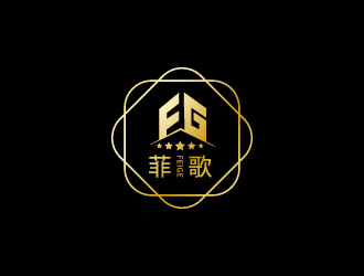 連杰的菲歌主題酒店 中文字體logo設計