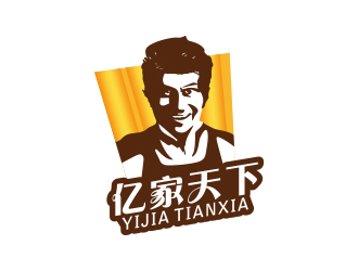 黃安悅的億家天下人物卡通logologo設計