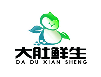 朱兵的大肚鮮生豬肉銷售logologo設計