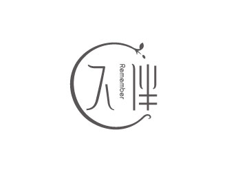 中文線條型－久伴雜貨鋪logologo設(shè)計