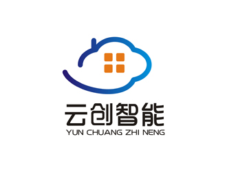 譚家強的云創(chuàng)智能云朵logologo設計