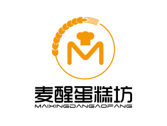 張俊的麥醒蛋糕坊logo設計