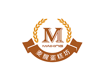 秦曉東的麥醒蛋糕坊logo設計