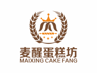 何嘉健的麥醒蛋糕坊logo設計