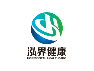 黃安悅的泓界健康logo設計