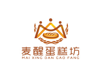 周金進的麥醒蛋糕坊logo設計