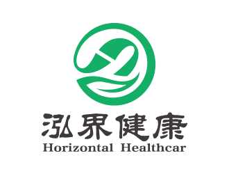 向正軍的泓界健康logo設計