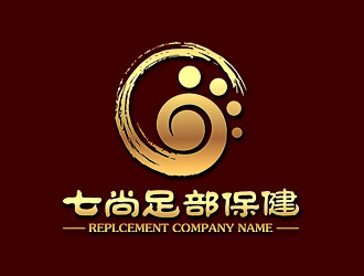 鐘炬的上海七尚足部保健有限公司logo設(shè)計(jì)