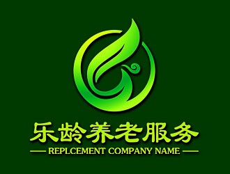 鐘炬的湖南省樂齡養(yǎng)老服務(wù)有限公司logo設(shè)計